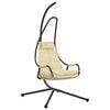 vidaXL Hanging Egg Chair Folding Beige 94 x 107 x 196.5 cm Steel