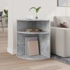 vidaXL End Table Concrete Grey 39.7 x 39.7 x 60 cm Engineered Wood