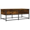 vidaXL Coffee Table Smoked Oak 100x51x40 cm Engineered Wood