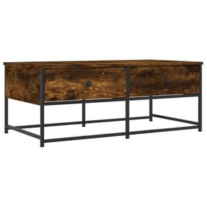 vidaXL Coffee Table Smoked Oak 100x51x40 cm Engineered Wood