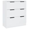 vidaXL 3 Piece Sideboards White Engineered Wood