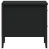 vidaXL Bedside Cabinet Black 40x41x40 cm Engineered Wood