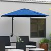 vidaXL Garden Parasol Azurblau 248 x 248 x 148 cm Polyester and Steel