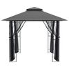 vidaXL Gazebo with Sidewalls Anthracite 300x300x270 cm Steel