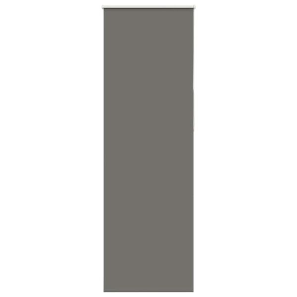vidaXL Roller Blind Blackout Grey 65x210 cm Fabric Width 60.7 cm Polyester