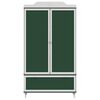 vidaXL Chalkboard Wardrobe ROROS Grey and White 90 x 45 x 165 cm