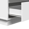 vidaXL Bedside Cabinet White 71 x 34.5 x 75 cm Engineered wood