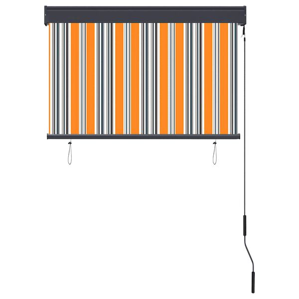 vidaXL Outdoor Roller Blind 100x250 cm Yellow and Blue