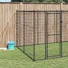 vidaXL Outdoor Dog Kennel Steel 7.26 m&sup2;