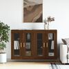 vidaXL Wall Mounted Cabinets 2 pcs Brown Oak Engineered Wood