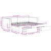 vidaXL Daybed with Trundle&Drawers without Mattress Light Grey 90x190 cm Single