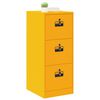 vidaXL File Cabinet with Drawer Mustard Yellow 44 x 50 x 106.5 cm