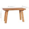 vidaXL Garden Bench 80 cm Solid Teak Wood