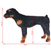 vidaXL Standing Plush Toy Rottweiler Dog Black and Brown XXL