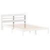 vidaXL Headboard with Shelves White 120 cm Solid Wood Pine