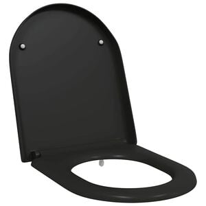 vidaXL Quick Release Toilet suitable for Seat Black 46.2 x 36 x 4.3 cm