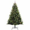 vidaXL Artificial Hinged Christmas Tree 300 LEDs Green 240 cm