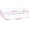 vidaXL Corner Bed Frame with Headboard Cream 80 x 200 cm Velvet