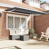 vidaXL Retractable Awning Manual Anthracite 300 x 200 cm Fabric