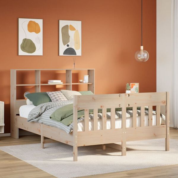 vidaXL Bed Frame without Mattress 160x200 cm Solid Wood Pine