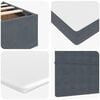 vidaXL Ottoman Bed with Mattresses Dark Grey 180x200cm Velvet