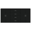 vidaXL Sideboards 3 pcs Black 60x31x84 cm Engineered Wood