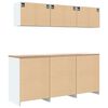 vidaXL Garage Cabinets 6 pcs White Engineered Wood