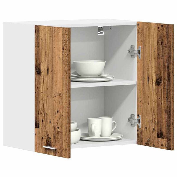 vidaXL Kitchen Wall Cabinet Lyon Old Wood 60x31x60 cm Engineered Wood
