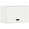 vidaXL Wall Cabinet for Garage with Gas-lift Door White