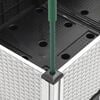 vidaXL Garden Planter with Trellis White 80x40x142.5 cm PP