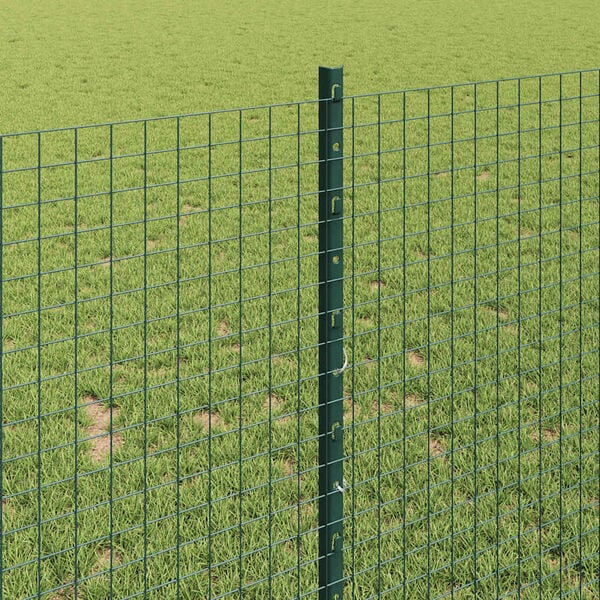 vidaXL Fence and Post Green 1 x 50 m Steel