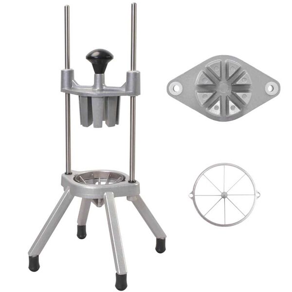 vidaXL Fruit Cutter Silver 20 x 20 x 48 cm Cast aluminium