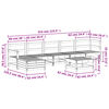 vidaXL 7 Piece Garden Lounge Set Solid Wood Douglas