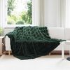 vidaXL Anti-Slip Faux Rabbit Fur Blanket Olite 4 pcs Dark Green