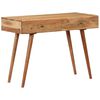 vidaXL Desk 100x51x76 cm Solid Acacia Wood