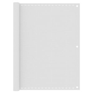 vidaXL Balcony Screen White 120x500 cm HDPE