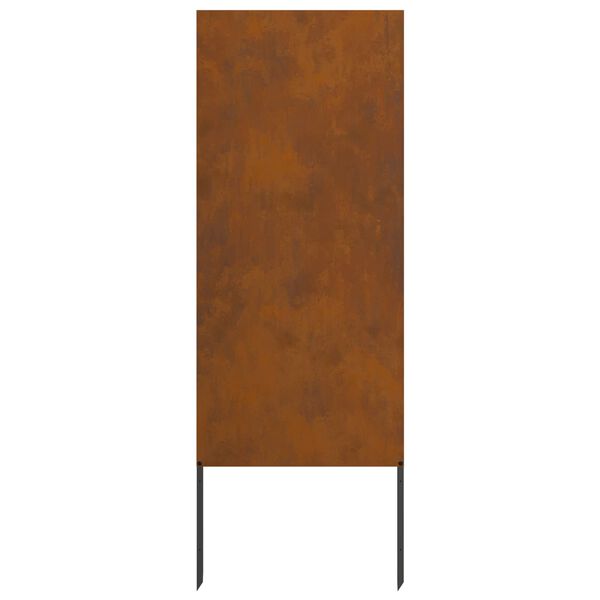 vidaXL Garden Privacy Screen Rusty 50 x 140 cm Weathering steel