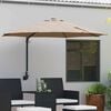 vidaXL Garden Parasol Taupe 248 x 248 x 148 cm Polyester and Steel