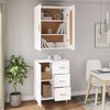 vidaXL Highboard White Engineered Wood