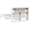 vidaXL Bookcase Bed without Mattress White 150x200 cm King Size Solid Wood Pine