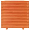 vidaXL Garden Planter Wax Brown 70x70x72.5 cm Solid Wood Pine
