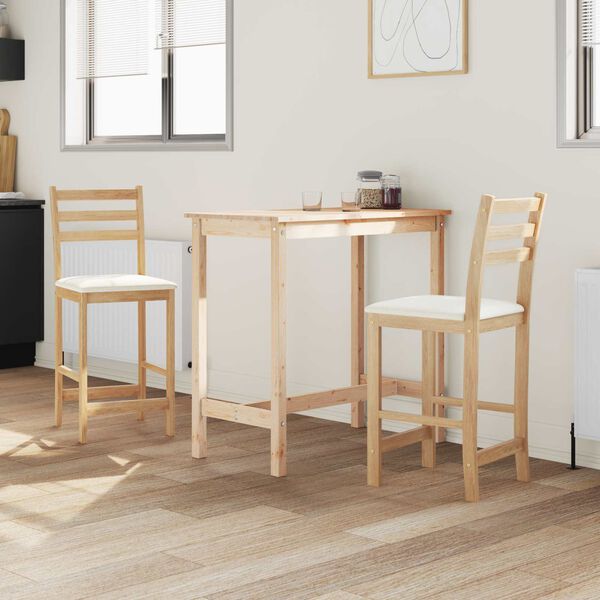 vidaXL Dining Chairs 2 pcs Natural 40 x 47.5 x 99.5 cm