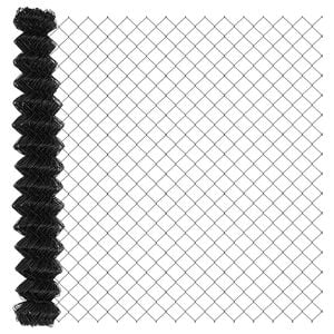 vidaXL Chain Link Fence Grey