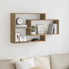 vidaXL Wall Shelf Artisan Oak 104x20x58.5 cm Engineered Wood