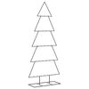 vidaXL Metal Christmas Tree for Decoration Black 150 cm