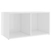vidaXL TV Cabinet High Gloss White 72x35x36.5 cm Engineered Wood