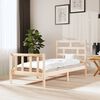 vidaXL Bed Frame without Mattress Solid Wood 100x200 cm (810072+814179)