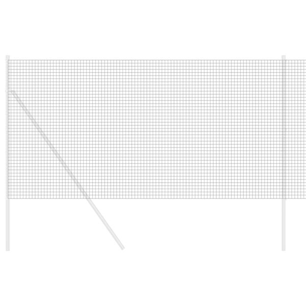 vidaXL Welded Wire Fence Grey 1.2 x 25 m Steel