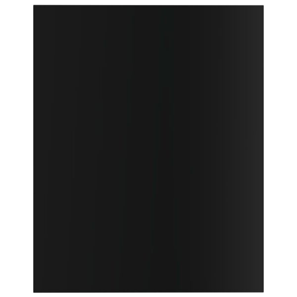 vidaXL Bookshelf Boards 8 pcs High Gloss Black 40x50x1.5 cm Engineered Wood