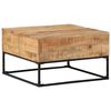 vidaXL Coffee Table 68x68x41 cm Rough Mango Wood